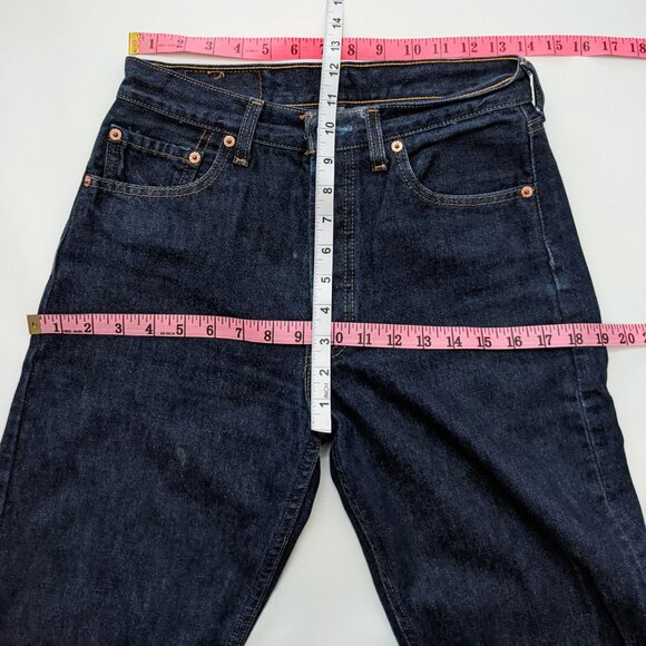 Vintage Levi's 501 dark blue jeans pants, size 29 x 34 - Picture 6 of 7